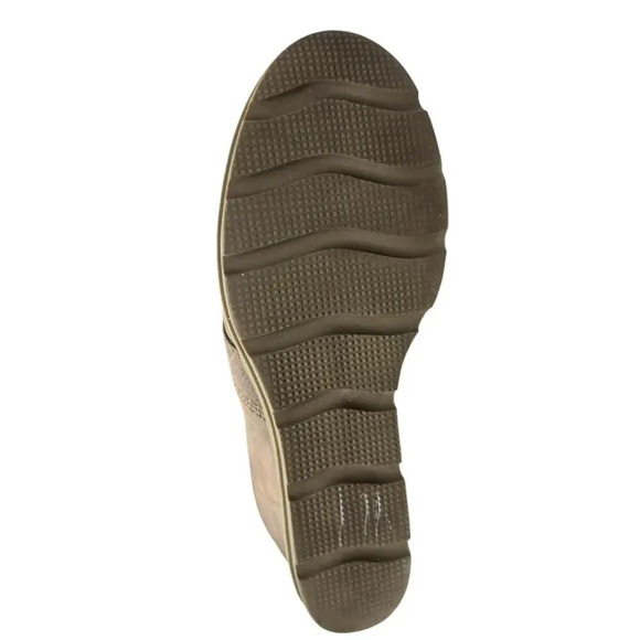 Brown Wedge Lace Up Ankle Boot Size 6.5 - Picture 12 of 14